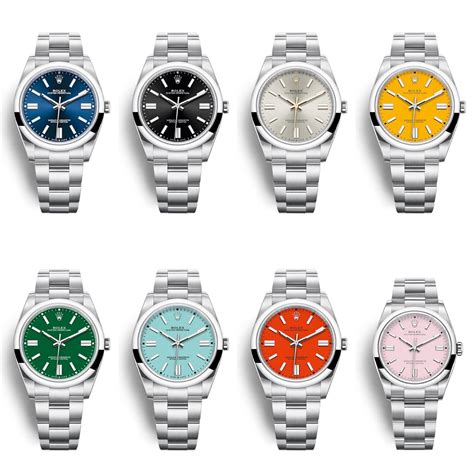 rolex dial colours|Rolex watch face colors.